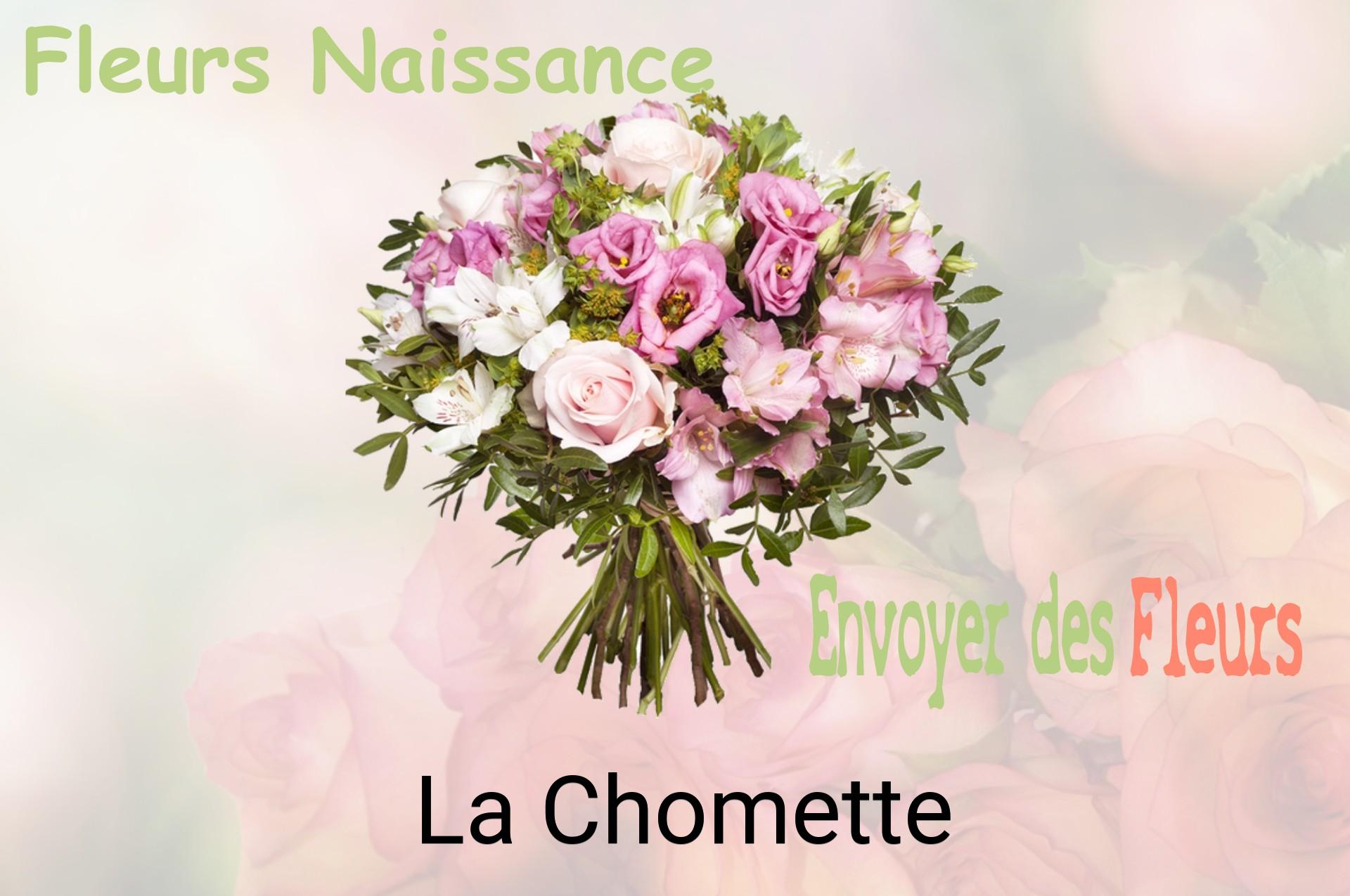 Bouquet de fleurs de naissance livré à La Chomette